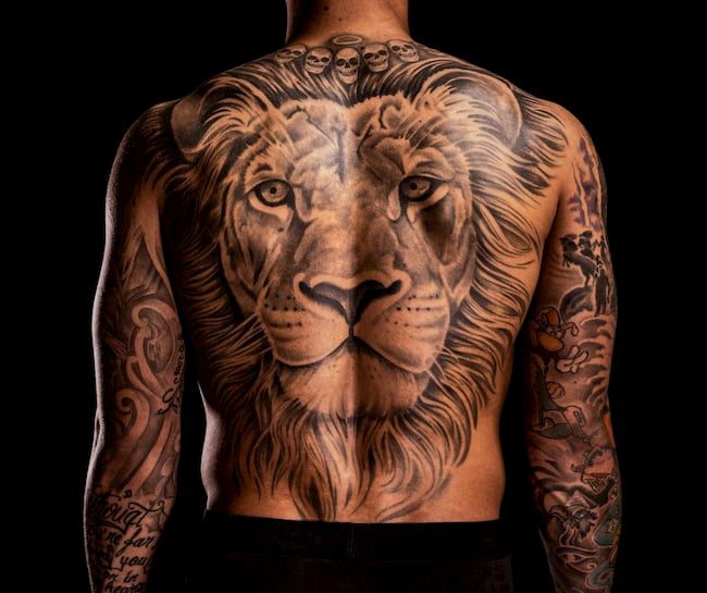 Mandatory Credit Photo by James Marsh BPI Shutterstock 10439611aw The  Lion back tattoo of Memphis